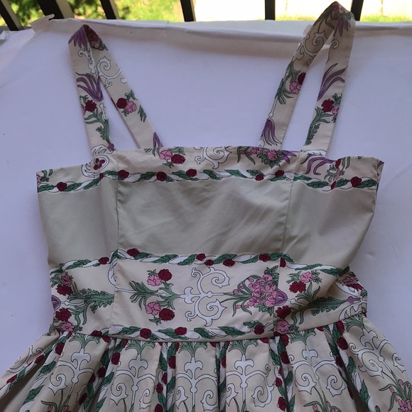 SOLD Betsey Johnson New York Vintage Rare OG Tea Party Dress Printed 10 Y2k - Picture 4 of 17